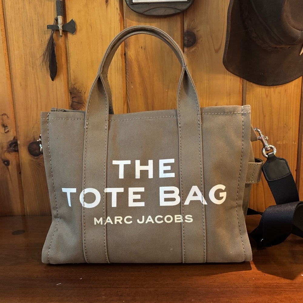 Marc Jacobs The Canvas Medium Tote Bag Slate Green